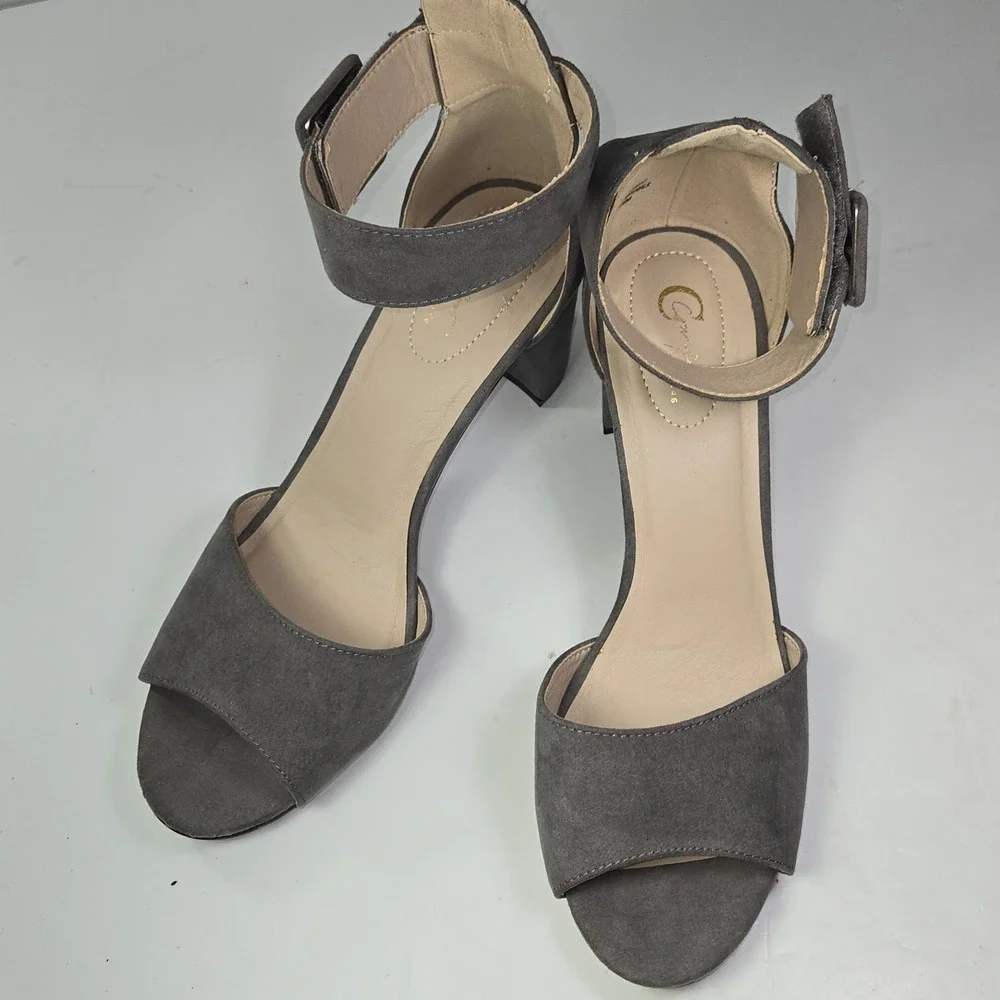 C Comfort‎ Est 1946 shoe Women's Ankle Adjustable Strap Block Heel Size 10M